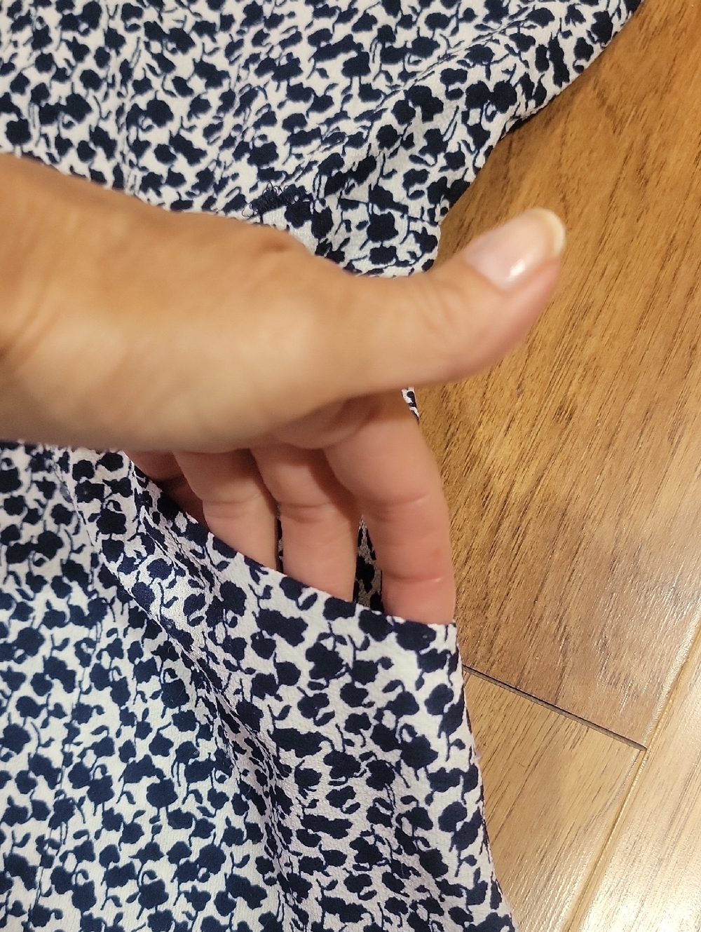 Monteau Blue Floral Button-Front Midi Dress - Picture 8 of 12